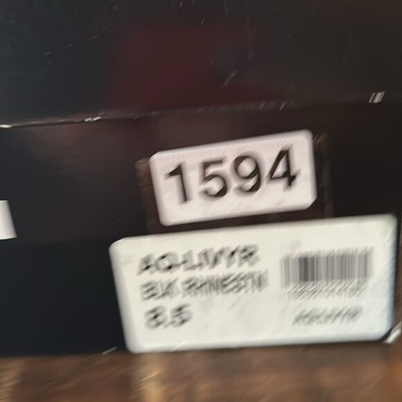 Aqua Livyr Rhinestone Embellished Slip On Strappy Heeled Sandals NEW 8.5 - Picture 11 of 11